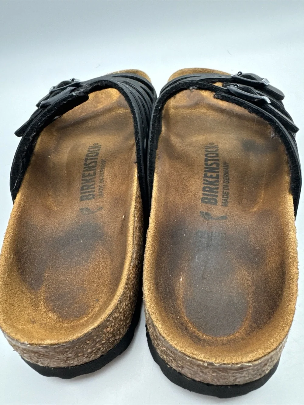 Birkenstock Granada 245 Black Slip On Sandals Size US 7
